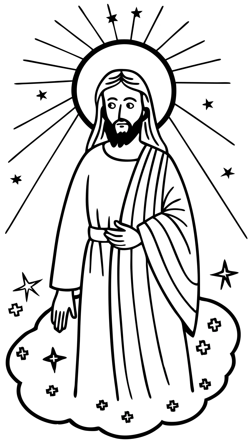 jesus is the light of the world coloring page